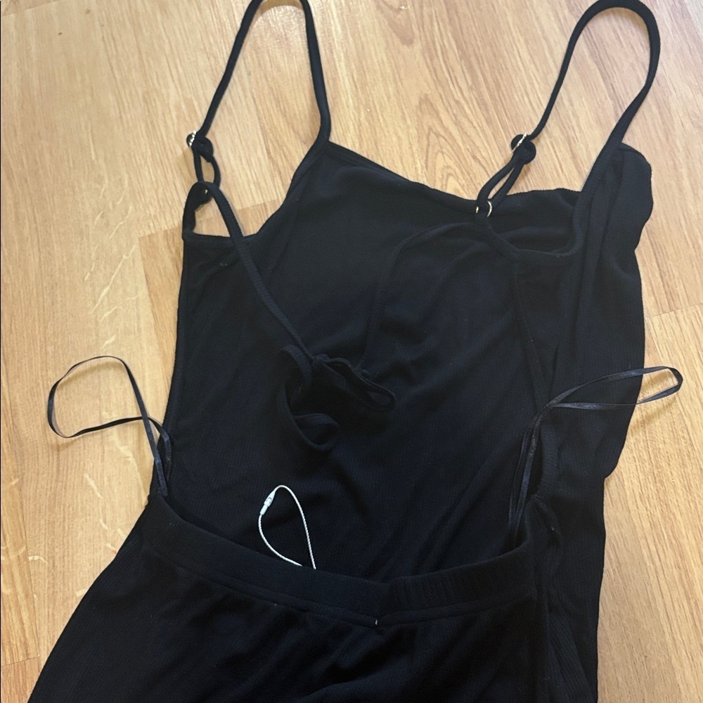 Rusty Anastasia black dress Rib ope back size large - Picture 4 of 5